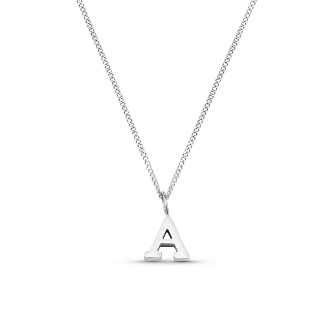 Luxe A Initial Necklace Silver | Accessories | Smuk - Dameklær på nett