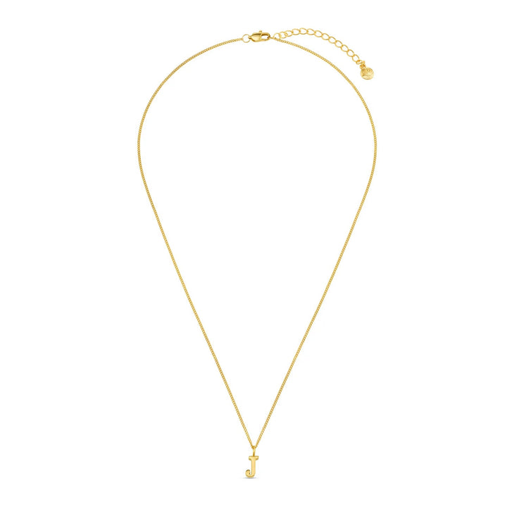 Luxe J Initial Necklace Pale Gold | Accessories | Smuk - Dameklær på nett