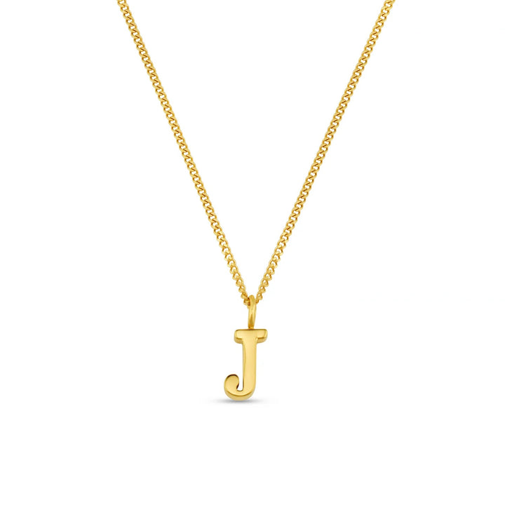 Luxe J Initial Necklace Pale Gold | Accessories | Smuk - Dameklær på nett