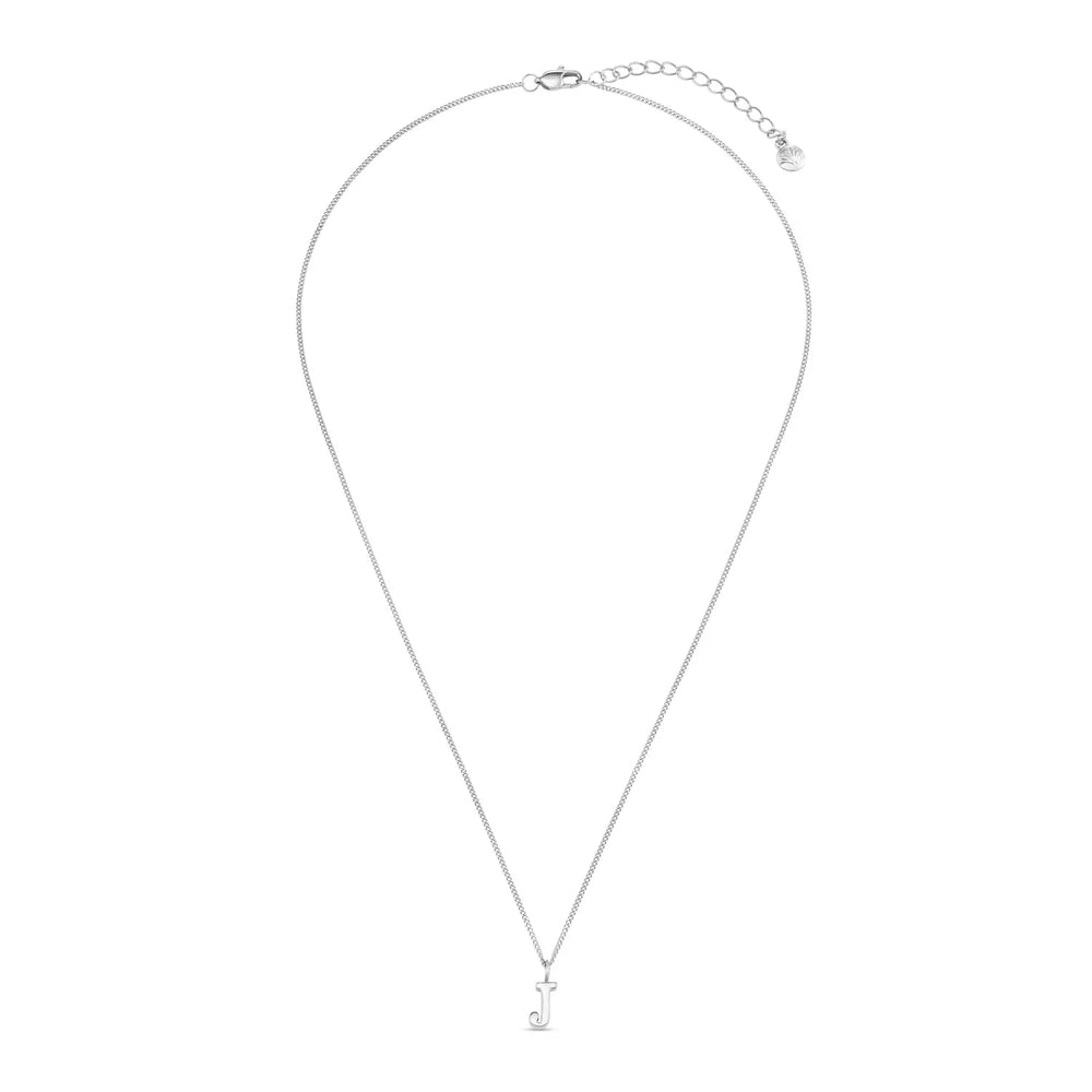 Luxe J Initial Necklace Silver | Accessories | Smuk - Dameklær på nett