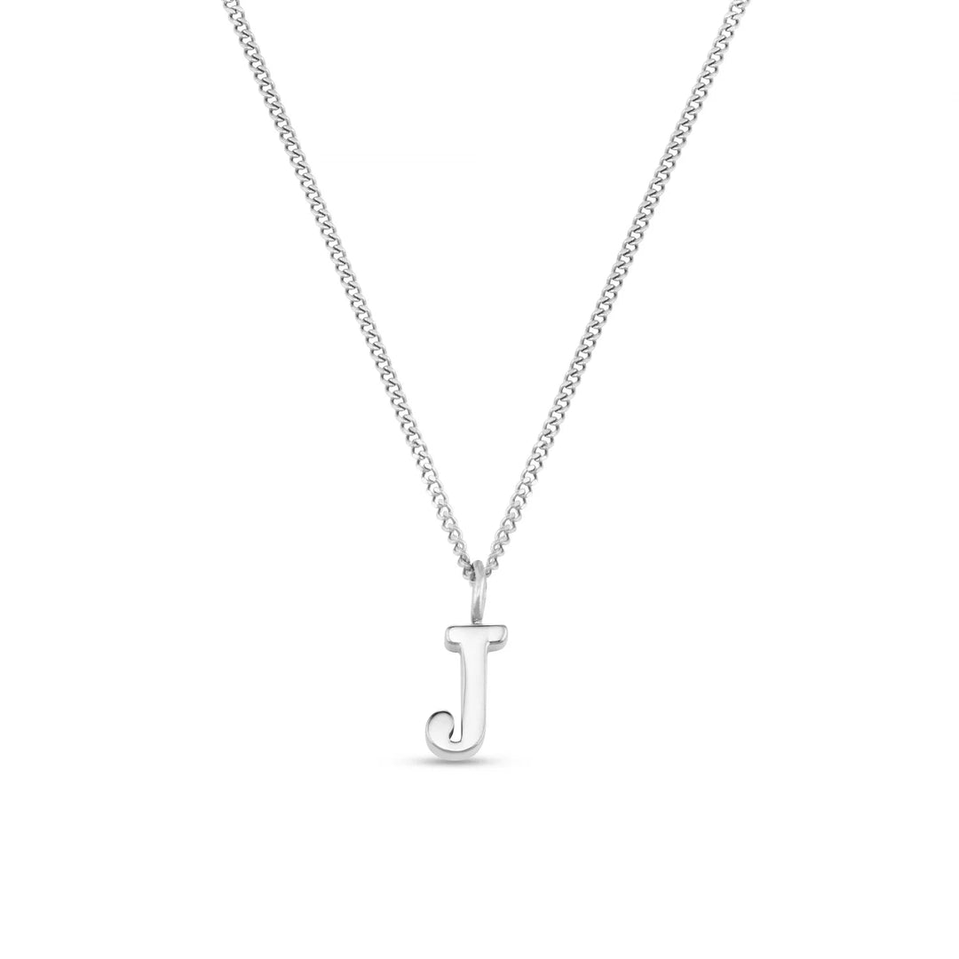 Luxe J Initial Necklace Silver | Accessories | Smuk - Dameklær på nett