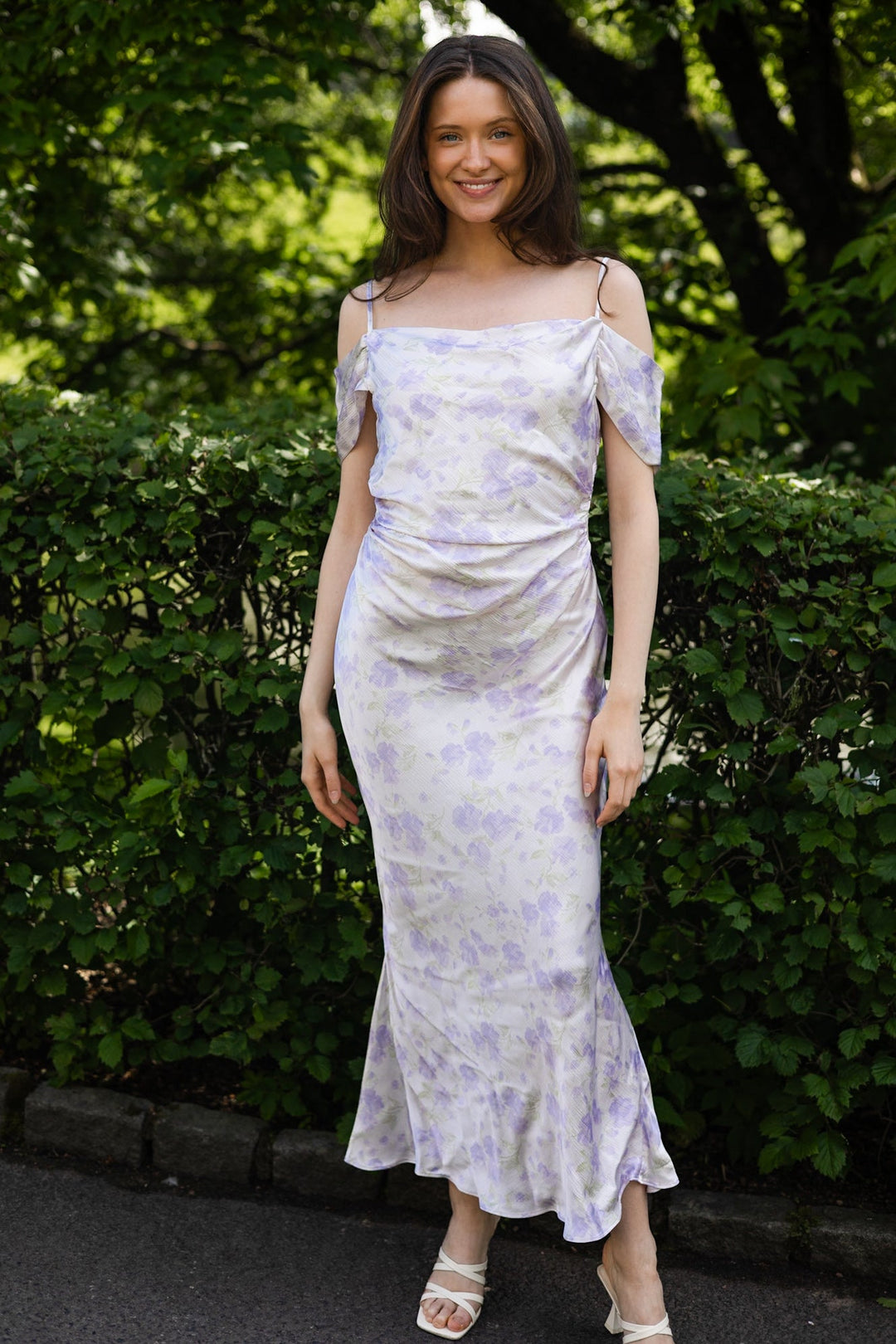 Lyra Dress Lilac Jasmine Print | Kjoler | Smuk - Dameklær på nett