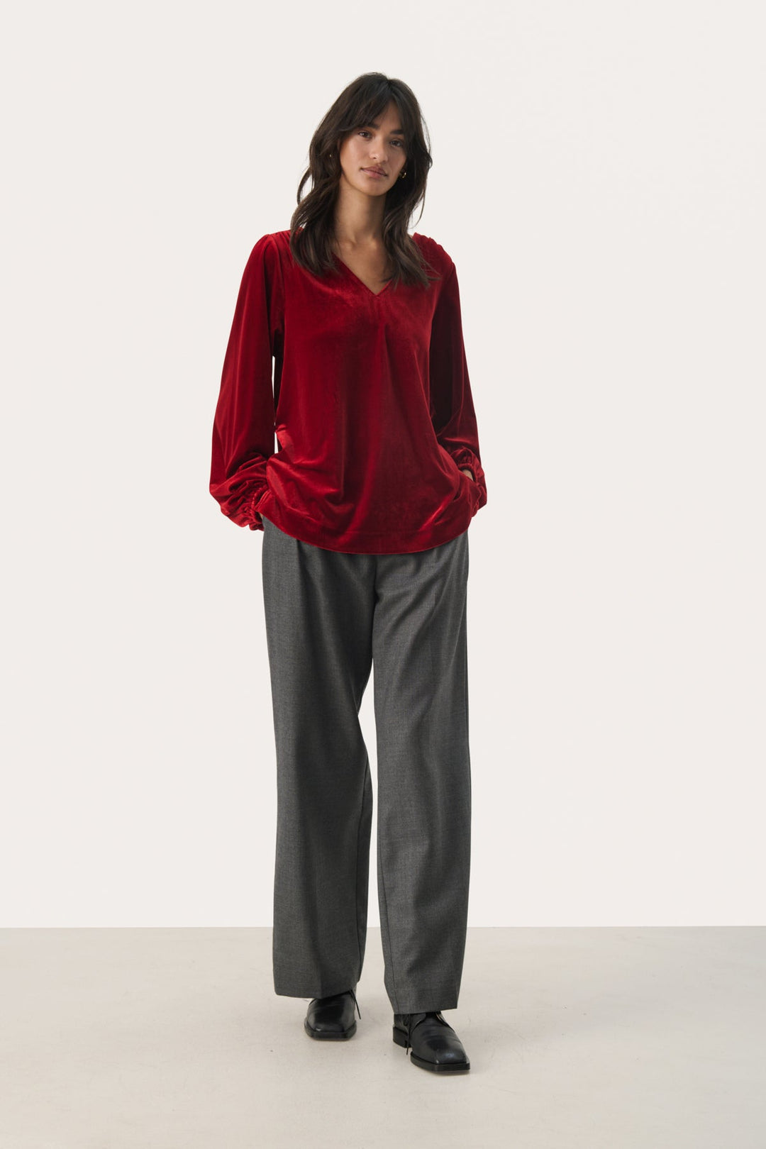 Madispw Blouse Rhythmic Red | Skjorter og bluser | Smuk - Dameklær på nett