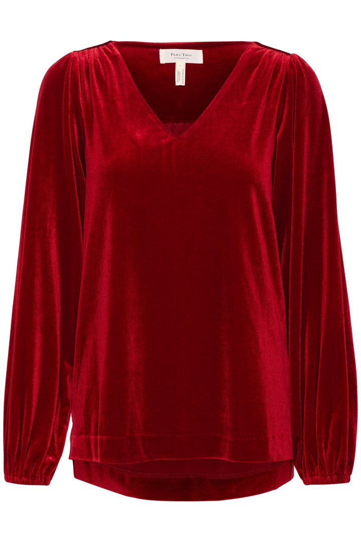 Madispw Blouse Rhythmic Red | Skjorter og bluser | Smuk - Dameklær på nett