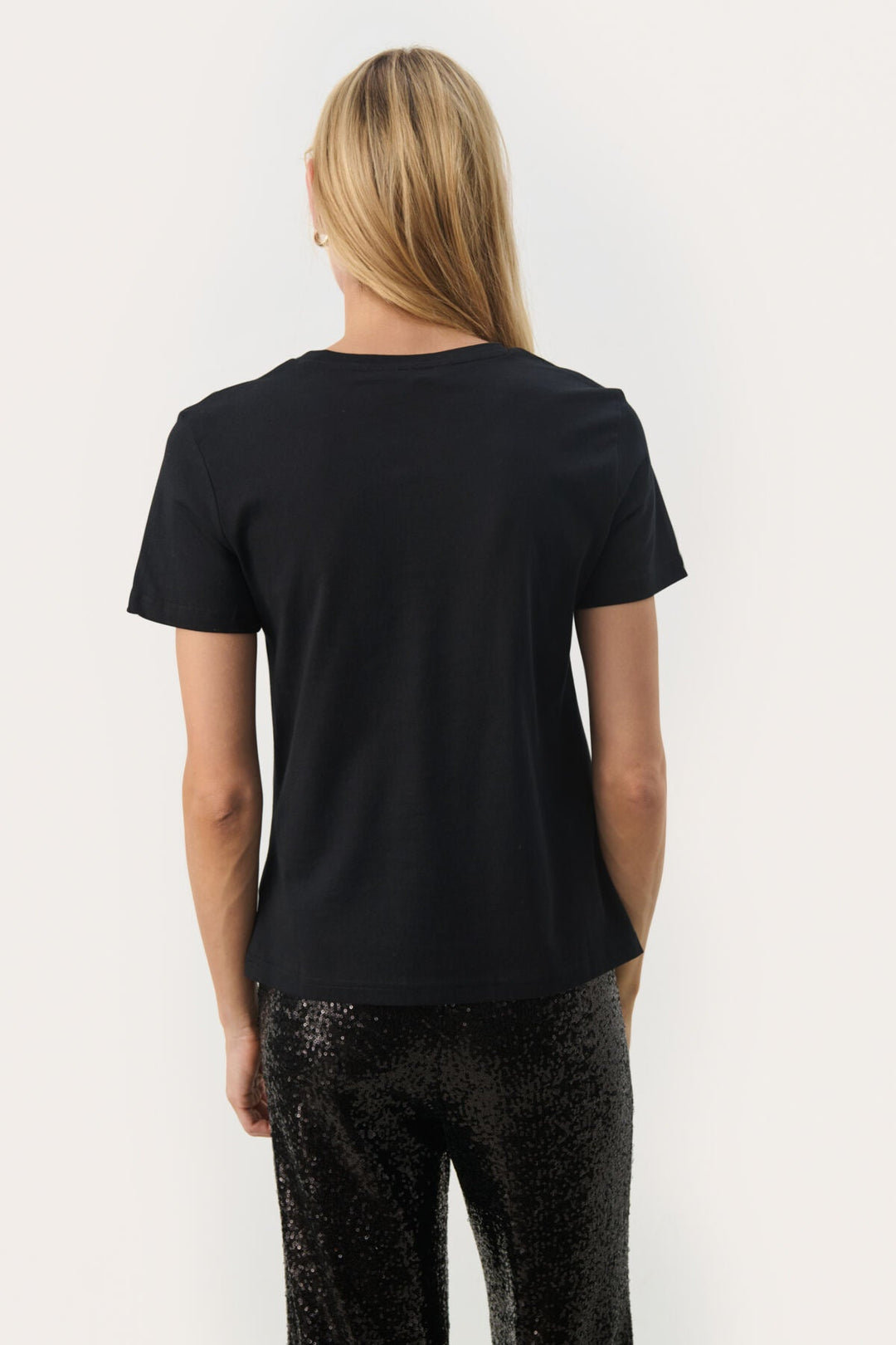 Maggipw T-Shirt Black And Black Shine | Topper | Smuk - Dameklær på nett