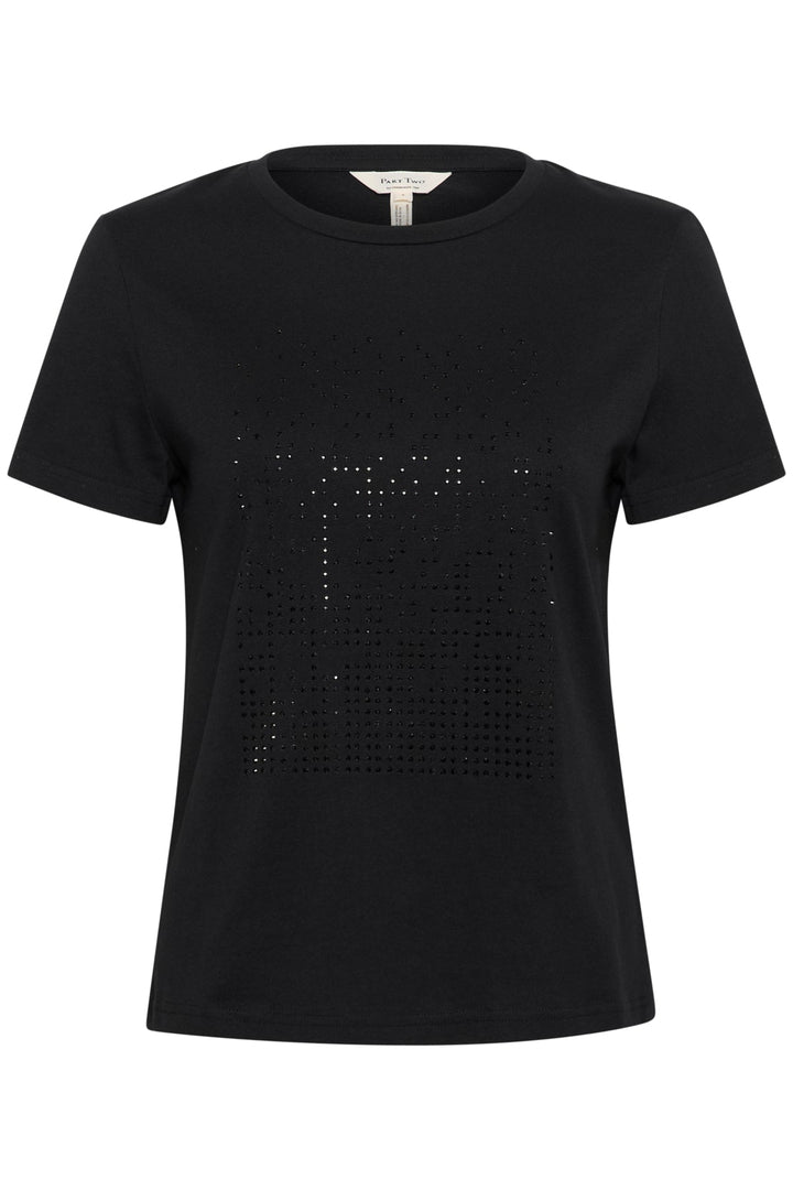 Maggipw T-Shirt Black And Black Shine | Topper | Smuk - Dameklær på nett