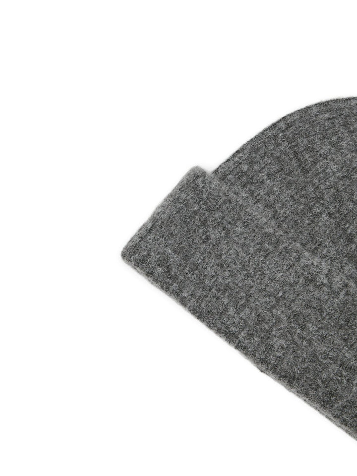 Maline Knit Beanie Medium Grey Melange | Accessories | Smuk - Dameklær på nett