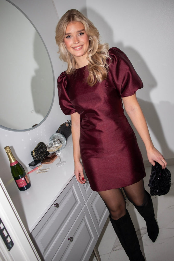 Marie Dress Bordeaux | Kjoler | Smuk - Dameklær på nett