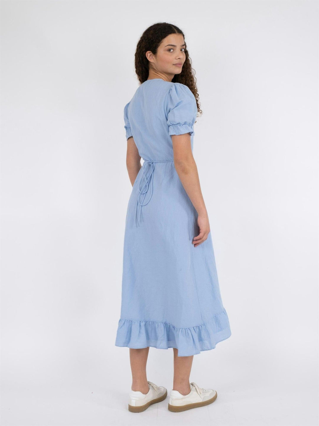 Marietta Linen Dress Light Blue | Kjoler | Smuk - Dameklær på nett