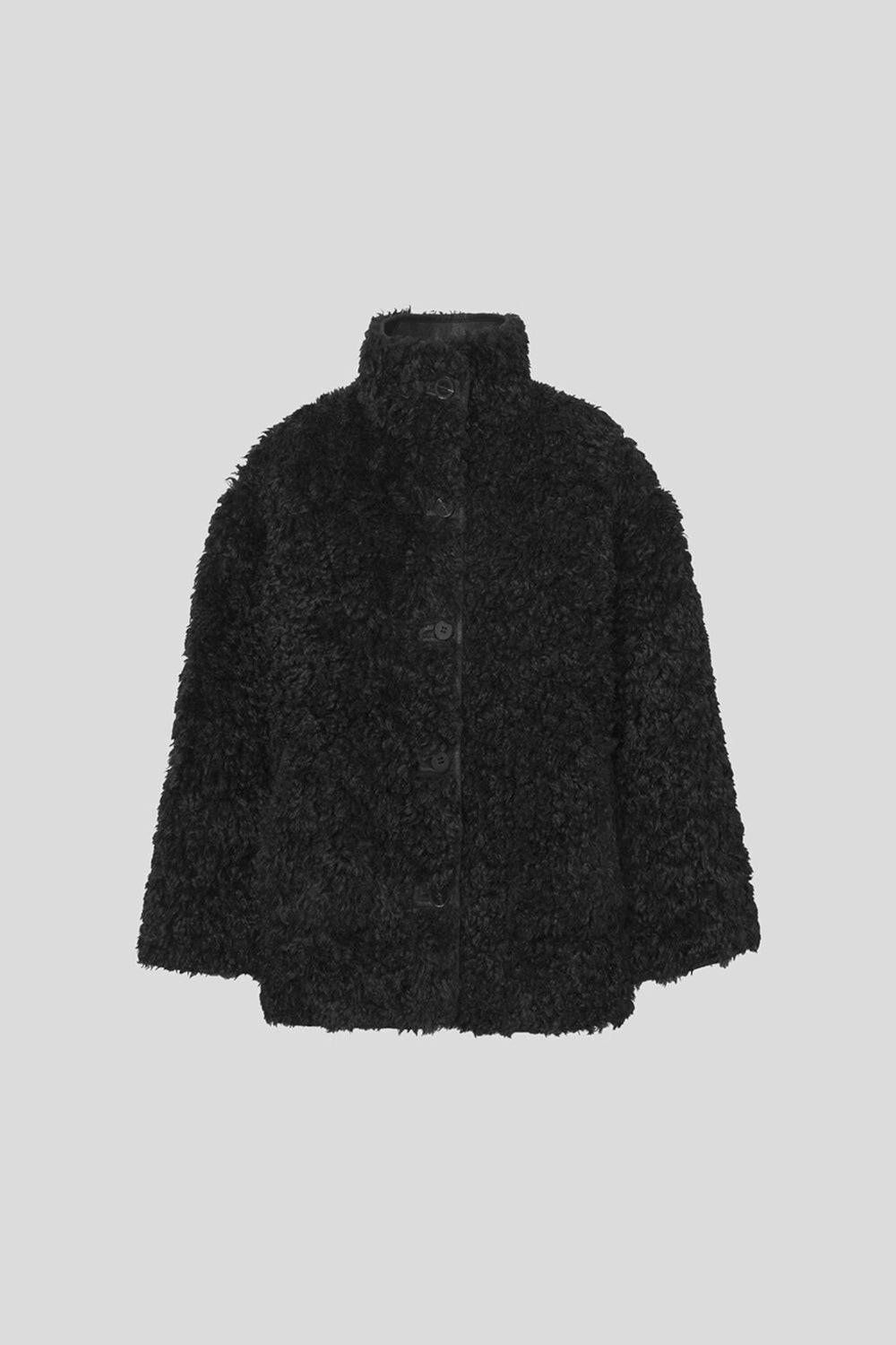 Mia Faux Fur Jacket Black | Yttertøy | Smuk - Dameklær på nett