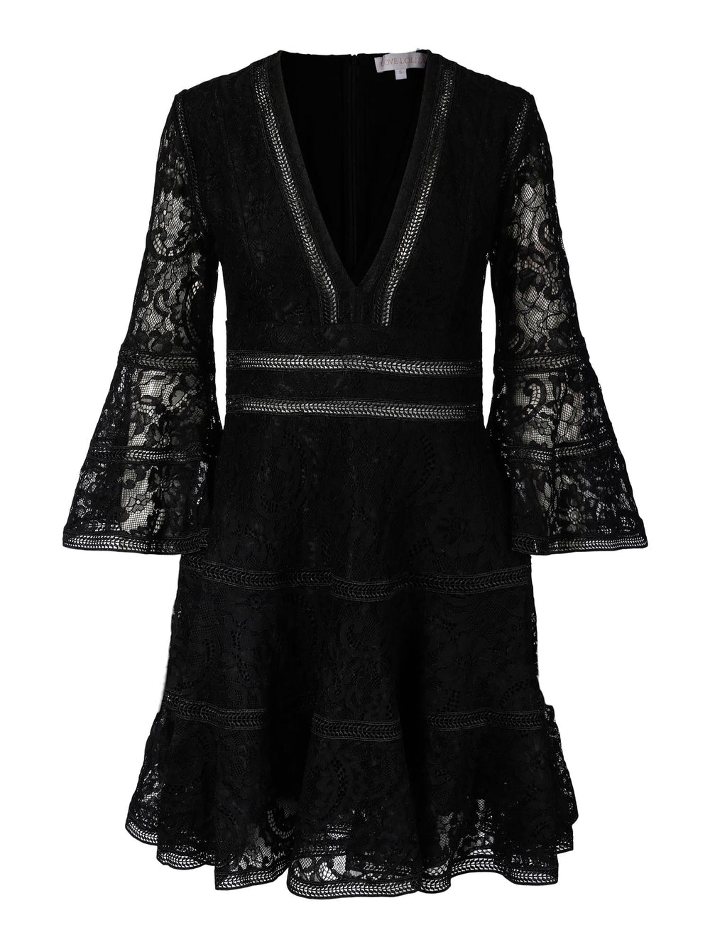 Millie Lace Mini Dress Black Lace | Kjoler | Smuk - Dameklær på nett