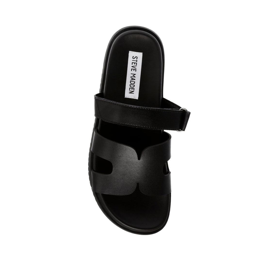 Missile Sandal Blk Action Leather