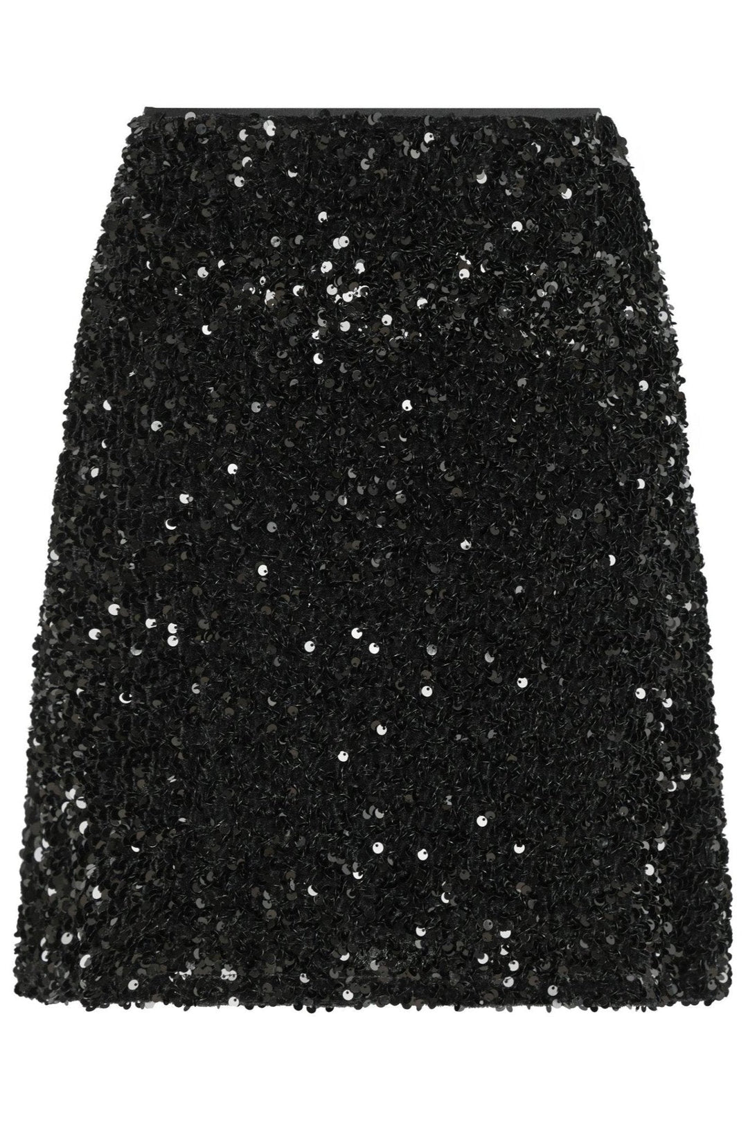 Miva Velvet Sequins Skirt Black | Skjørt | Smuk - Dameklær på nett