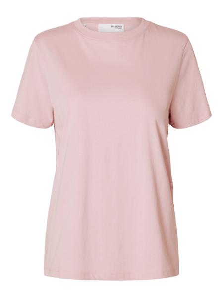 Myessential Ss O - Neck Tee Bleached Mauve | Topper | Smuk - Dameklær på nett