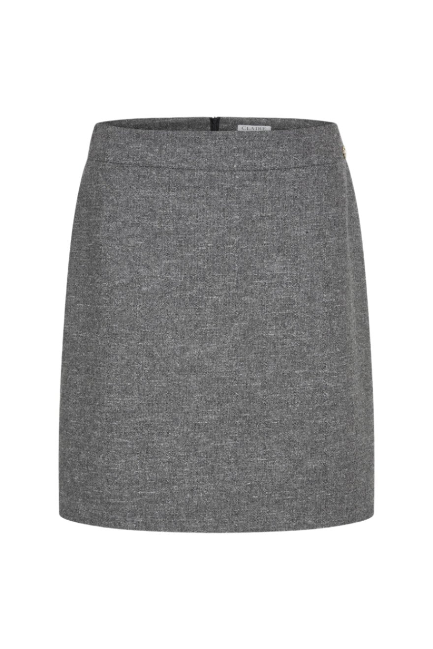 Nancy Skirt Grey Blend | Skjørt | Smuk - Dameklær på nett