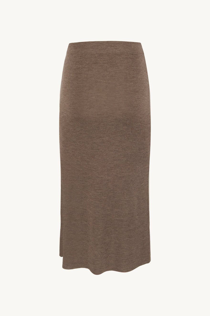 Nanette Skirt Cacao Melange | Skjørt | Smuk - Dameklær på nett