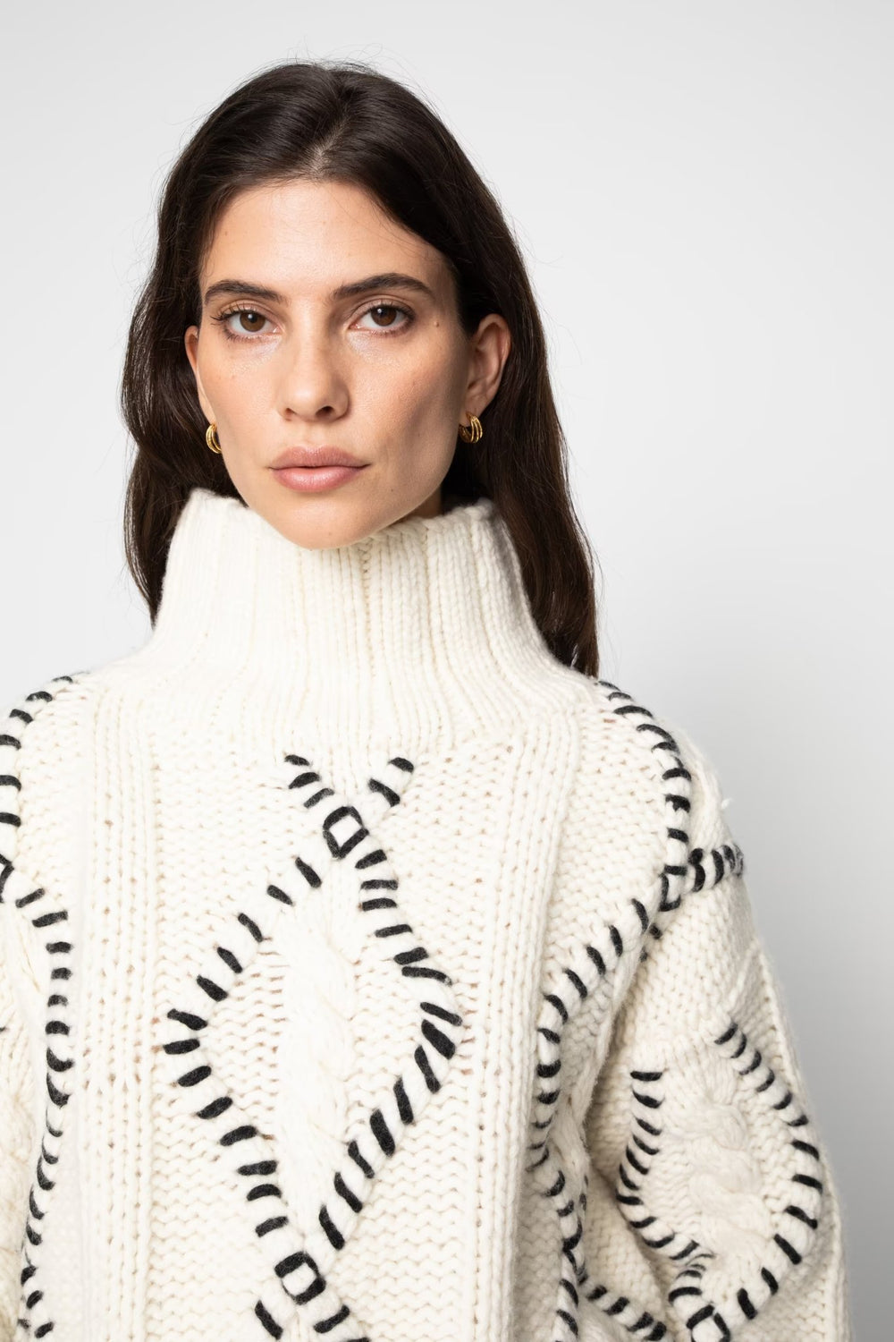 Neva Cable Knit Cream | Genser | Smuk - Dameklær på nett