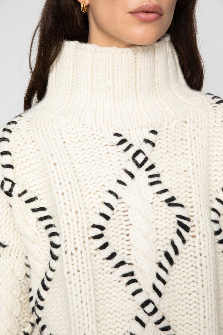 Neva Cable Knit Cream | Genser | Smuk - Dameklær på nett