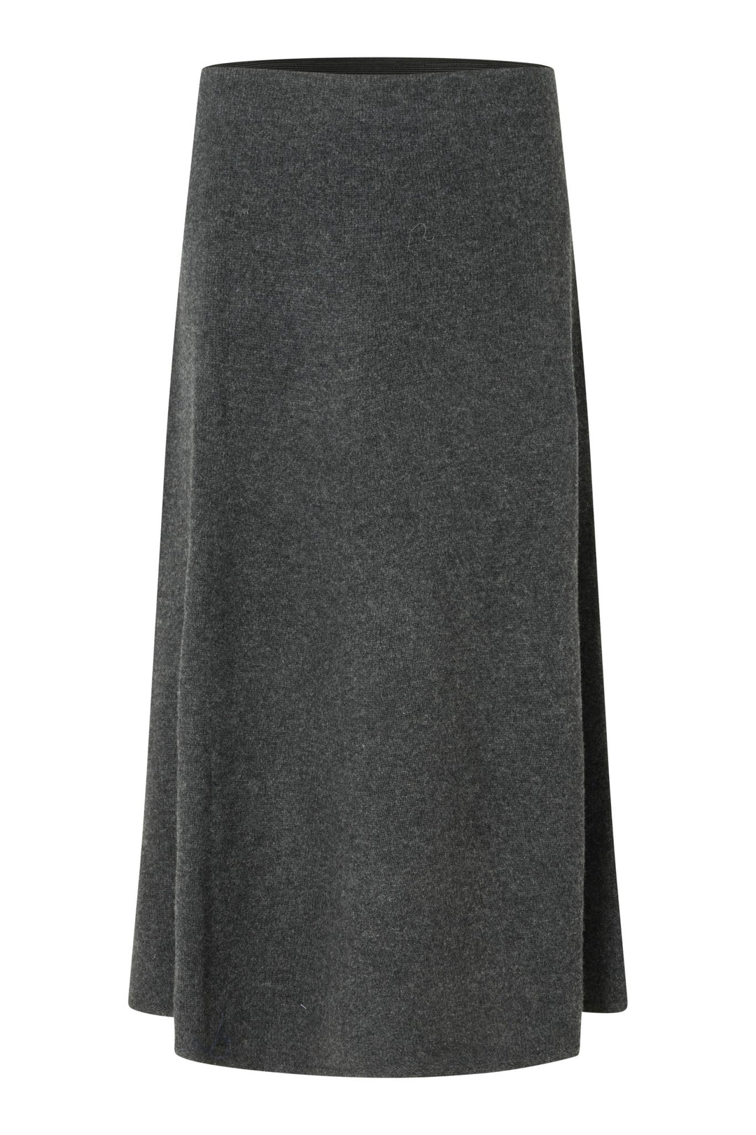 Neva Knit Skirt Dark Grey Melange | Skjørt | Smuk - Dameklær på nett