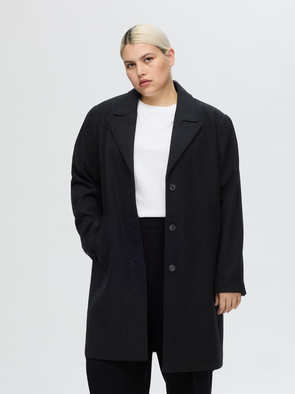 New Alma Wool Coat Black | Yttertøy | Smuk - Dameklær på nett