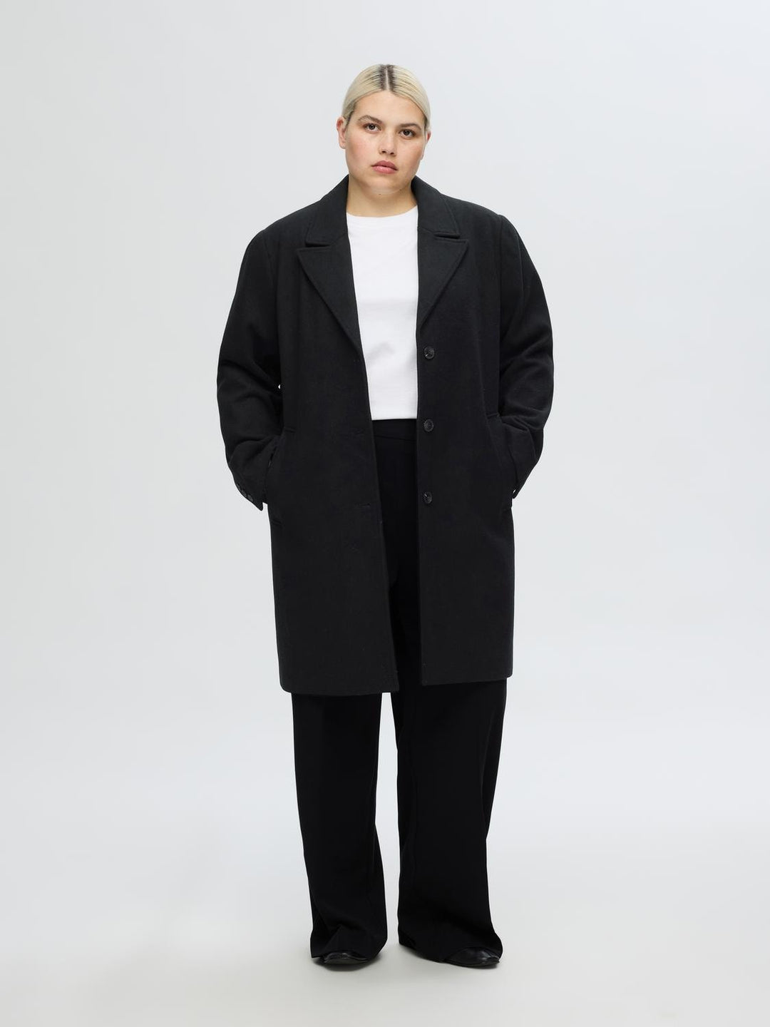 New Alma Wool Coat Black | Yttertøy | Smuk - Dameklær på nett