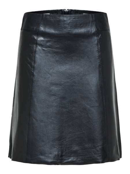 New Ibi Mw Leather Skirt Black | Skjørt | Smuk - Dameklær på nett