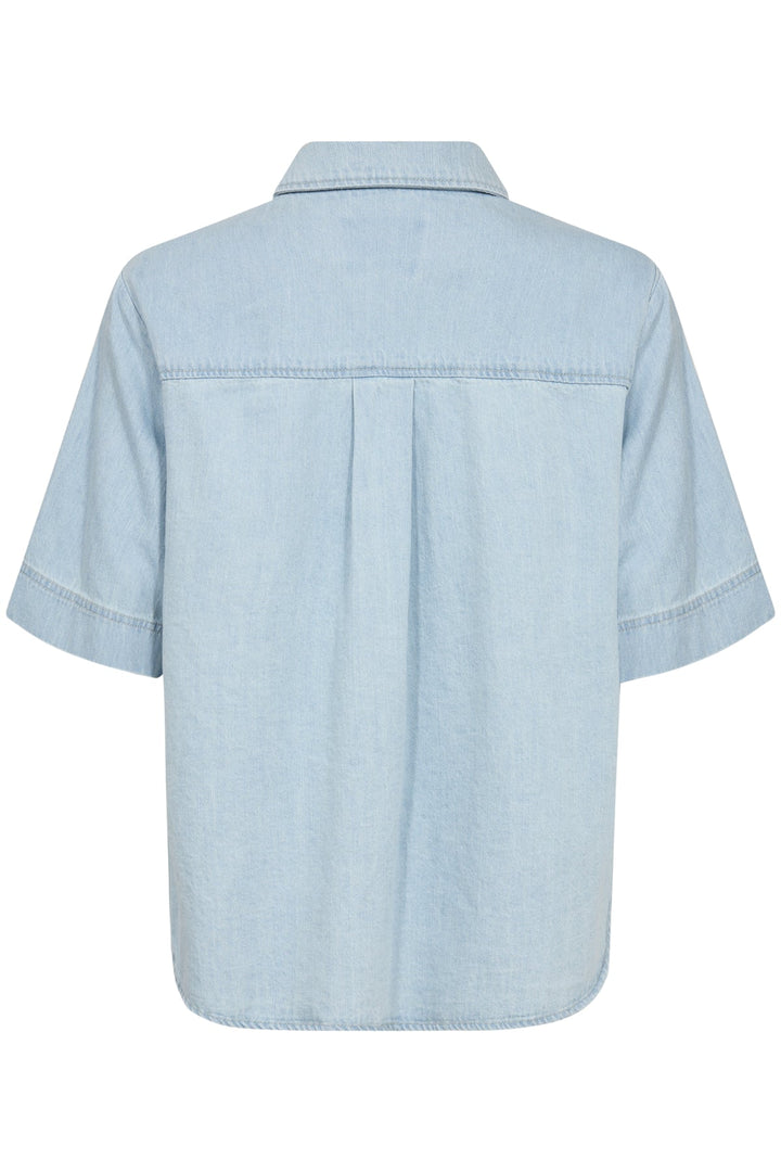 Niclapw Shirt Whiteish Blue Denim | Skjorter og bluser | Smuk - Dameklær på nett