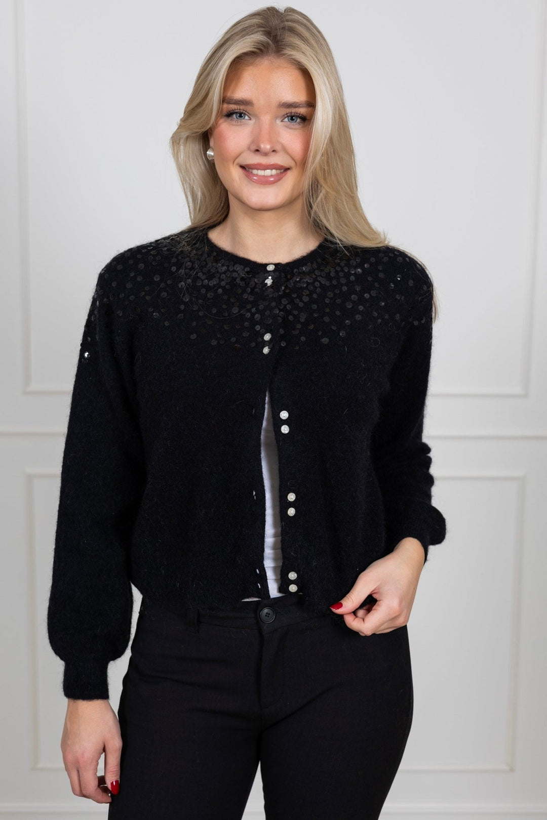 Ninellapw Cardigan Black | Genser | Smuk - Dameklær på nett