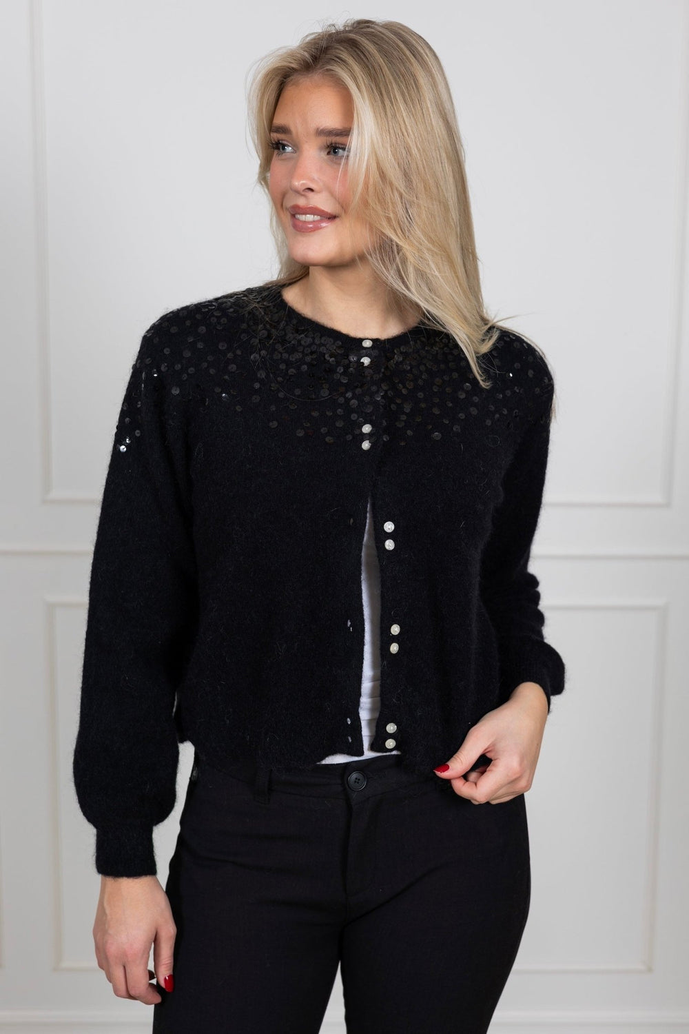 Ninellapw Cardigan Black | Genser | Smuk - Dameklær på nett