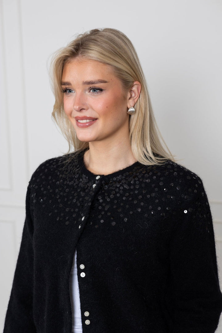 Ninellapw Cardigan Black | Genser | Smuk - Dameklær på nett