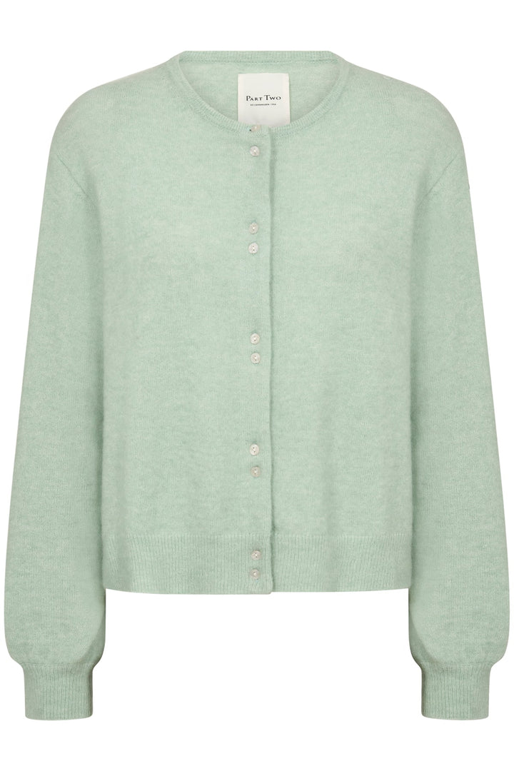 Ninellpw Cardigan Cameo Green | Genser | Smuk - Dameklær på nett