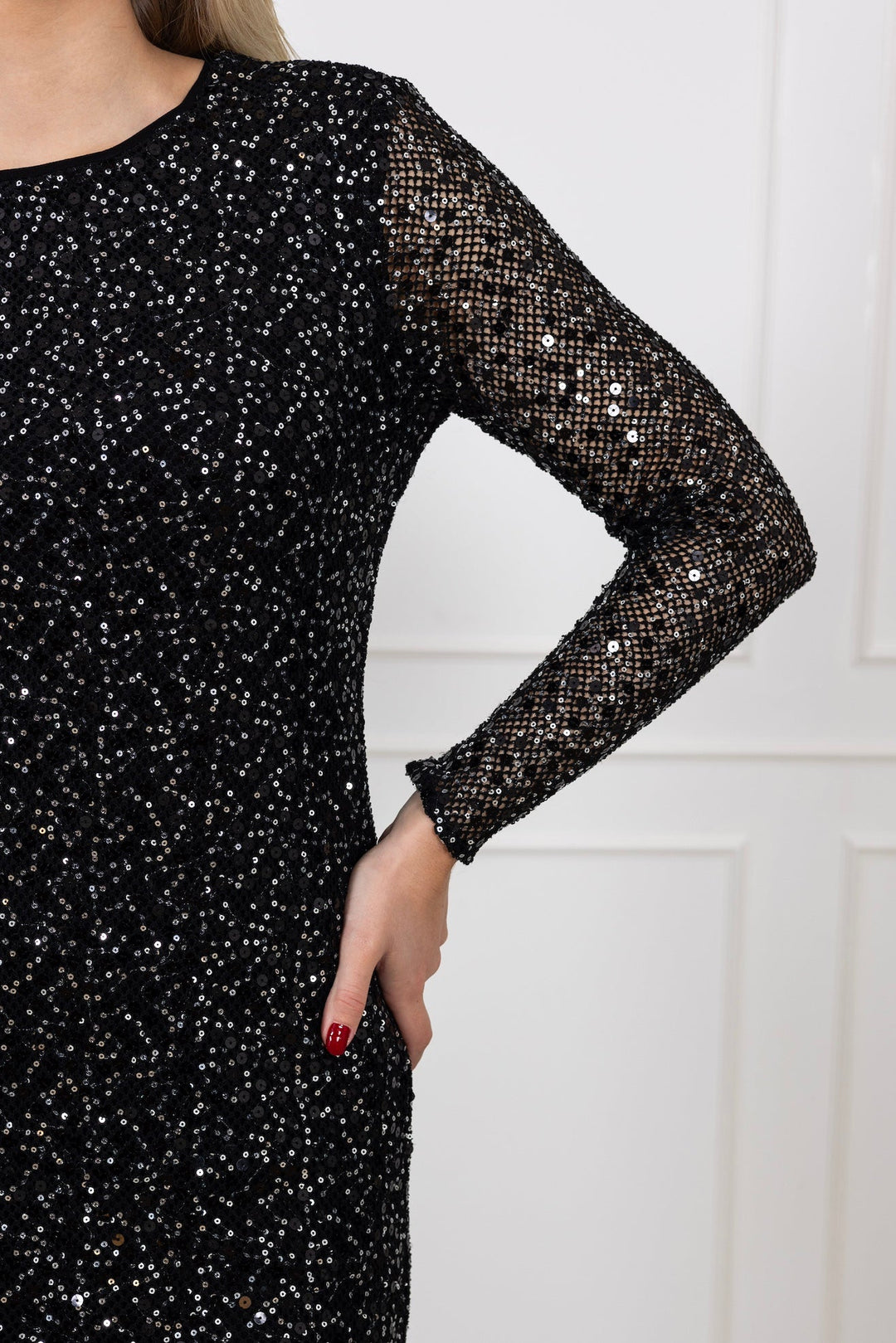 Noel Ls Ankle Sequins Dress Black | Kjoler | Smuk - Dameklær på nett