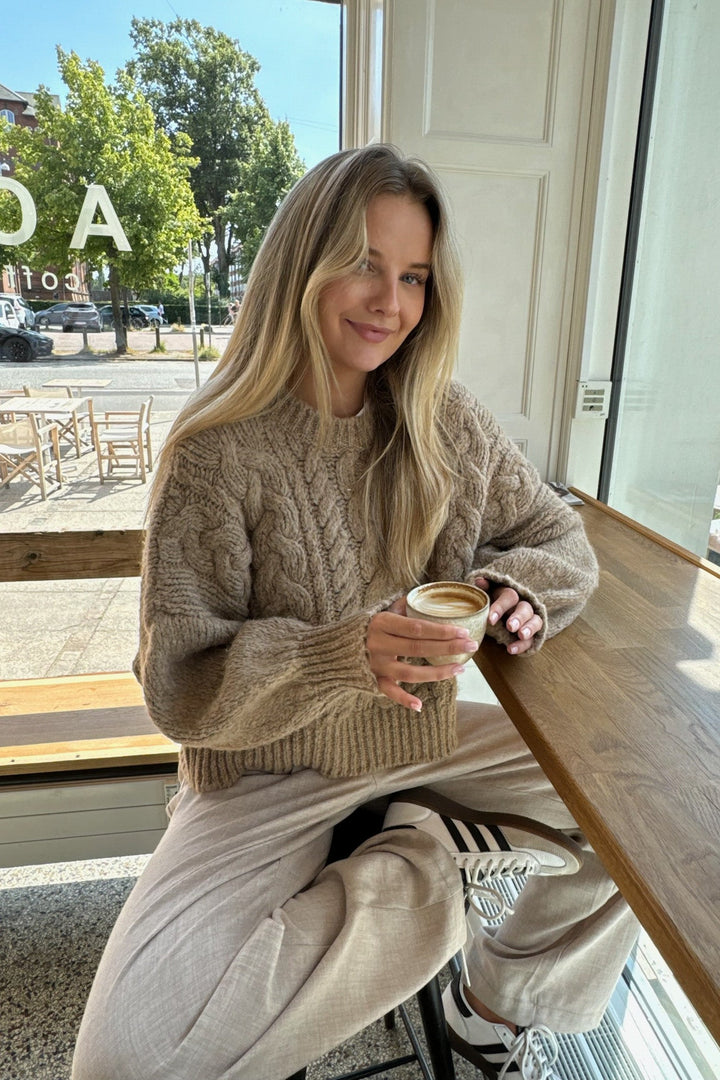 Noraic Sweater Beige | Genser | Smuk - Dameklær på nett