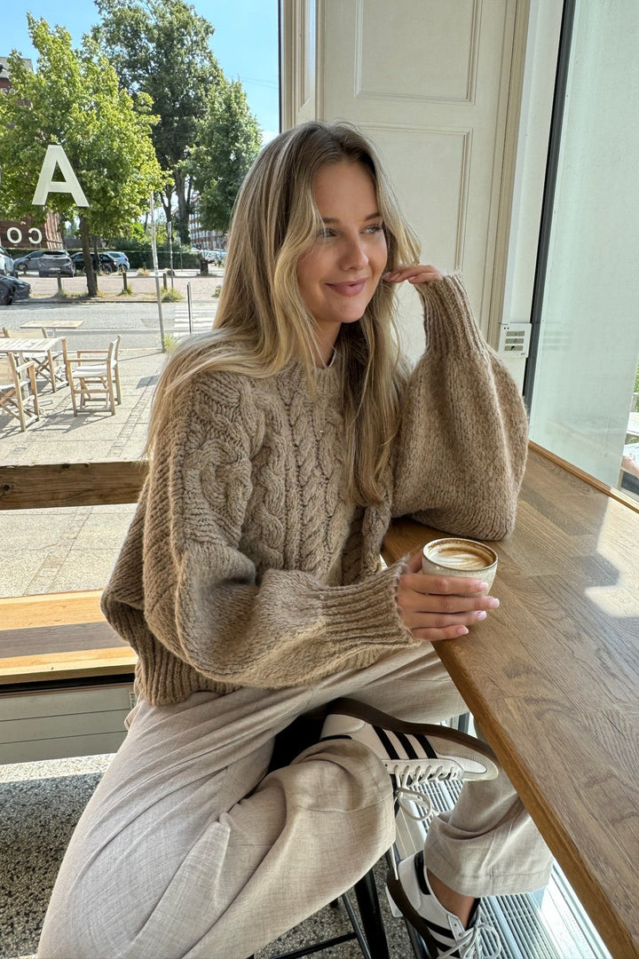 Noraic Sweater Beige | Genser | Smuk - Dameklær på nett