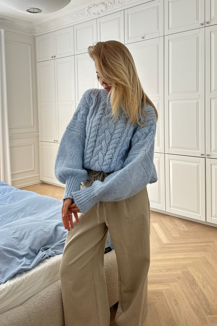 Noraic Sweater Light Blue | Genser | Smuk - Dameklær på nett