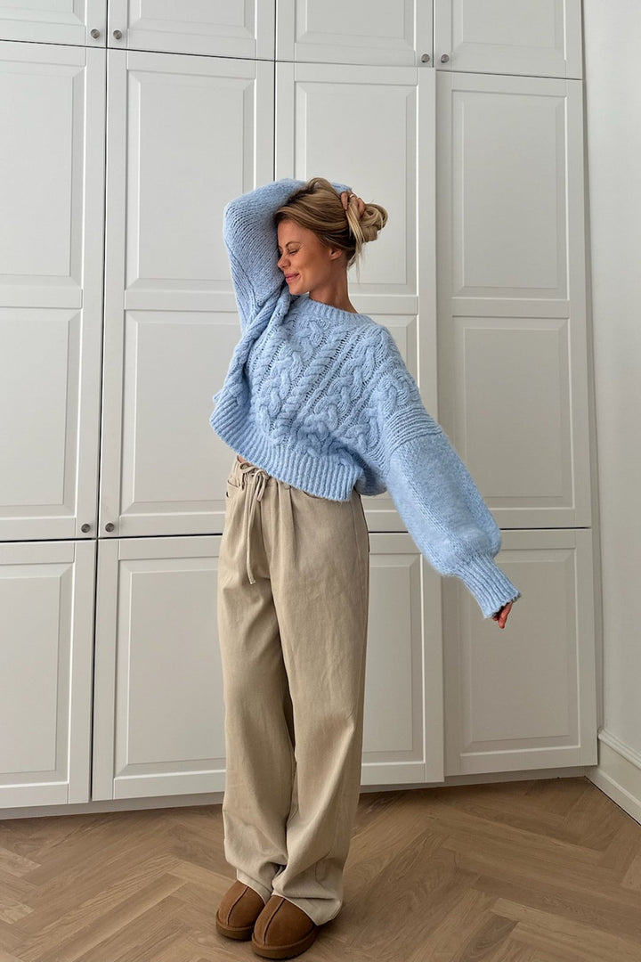 Noraic Sweater Light Blue | Genser | Smuk - Dameklær på nett