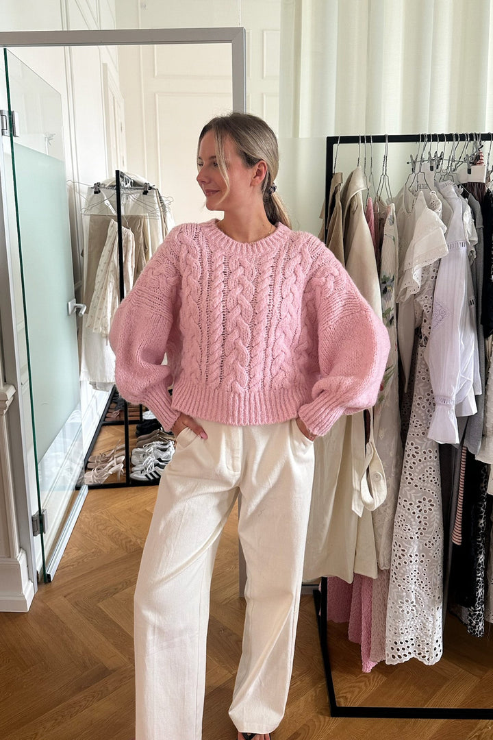 Noraic Sweater Light Pink | Genser | Smuk - Dameklær på nett