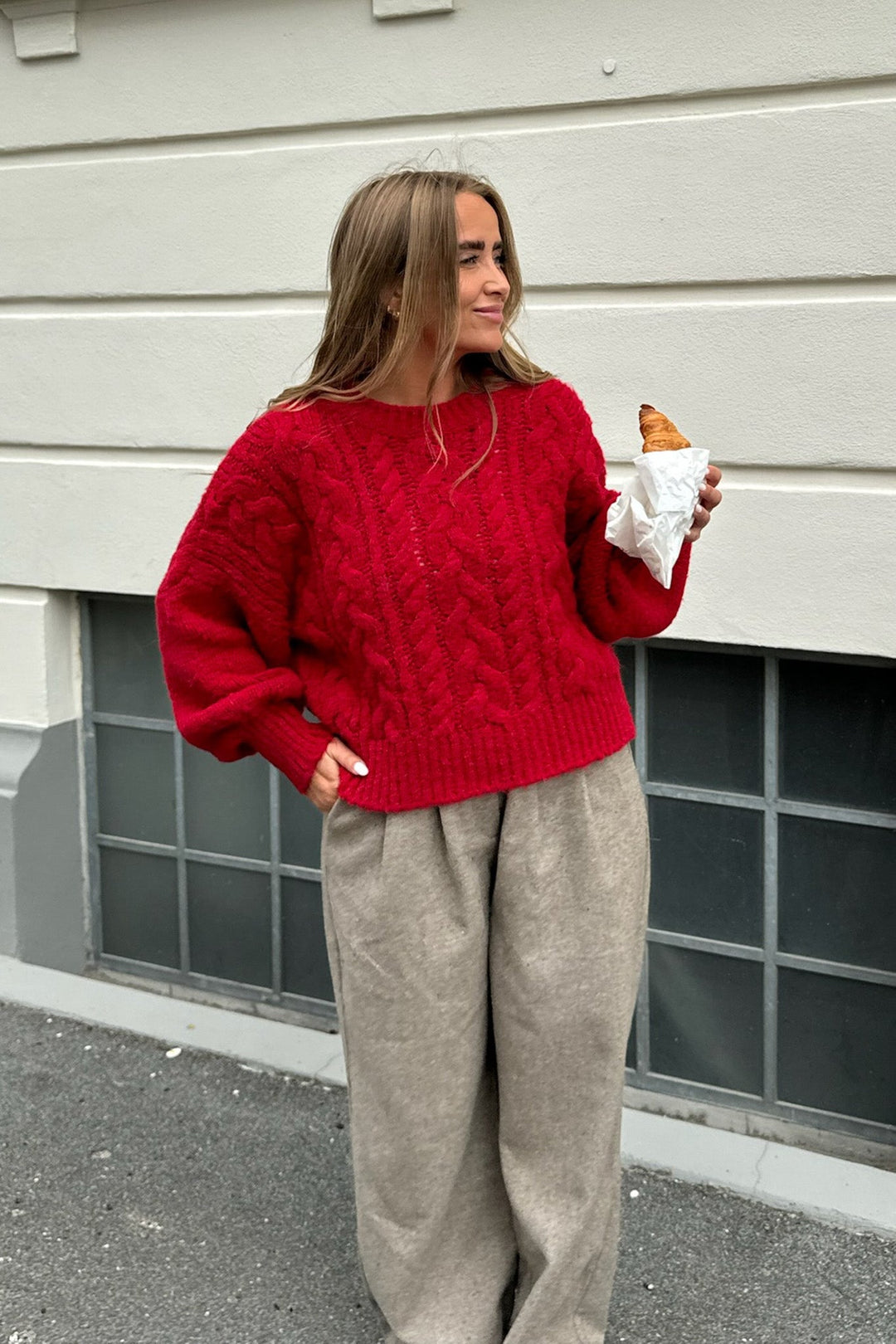 Noraic Sweater Red | Genser | Smuk - Dameklær på nett