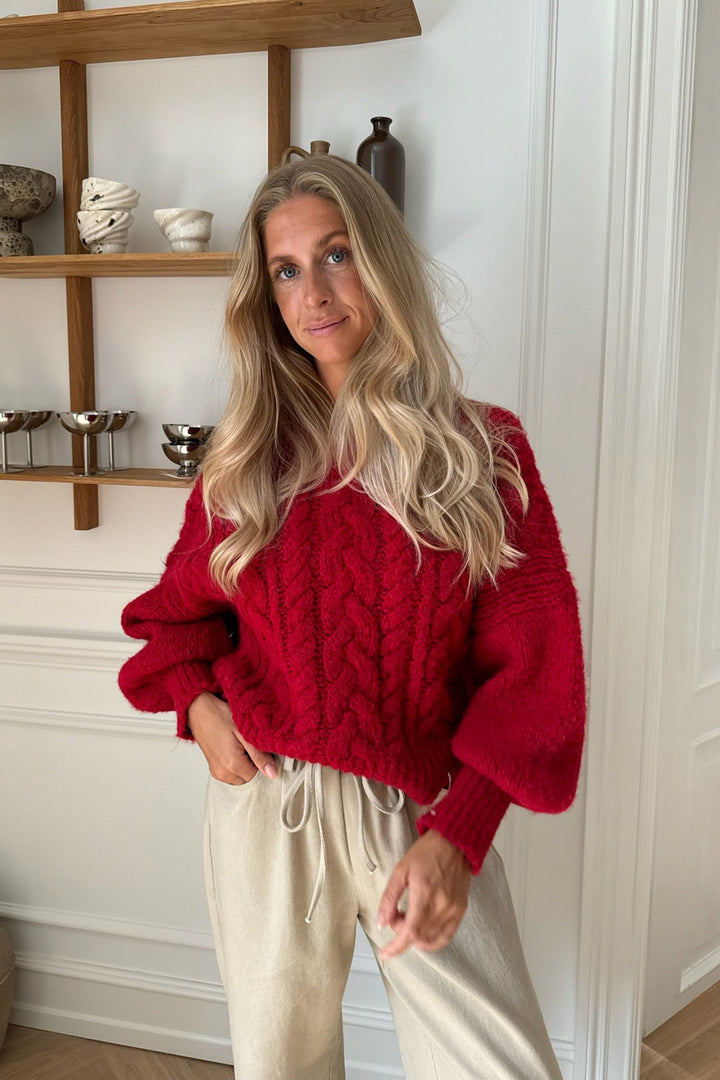 Noraic Sweater Red | Genser | Smuk - Dameklær på nett