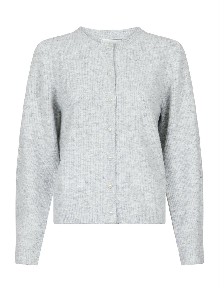 Nuna Knit Cardigan Light Grey Melange | Genser | Smuk - Dameklær på nett