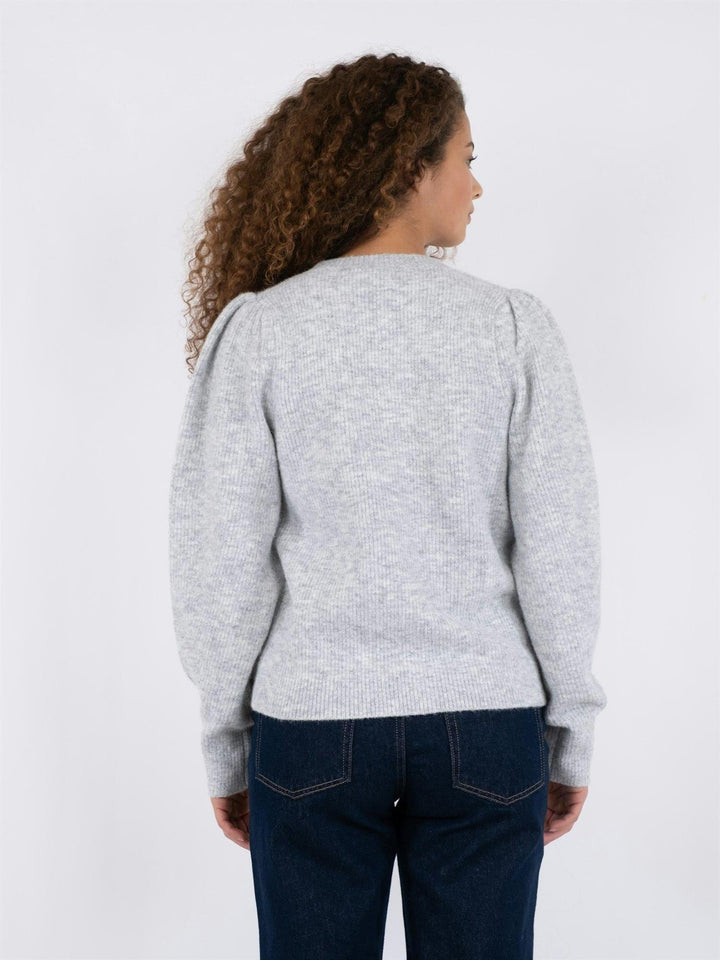 Nuna Knit Cardigan Light Grey Melange | Genser | Smuk - Dameklær på nett