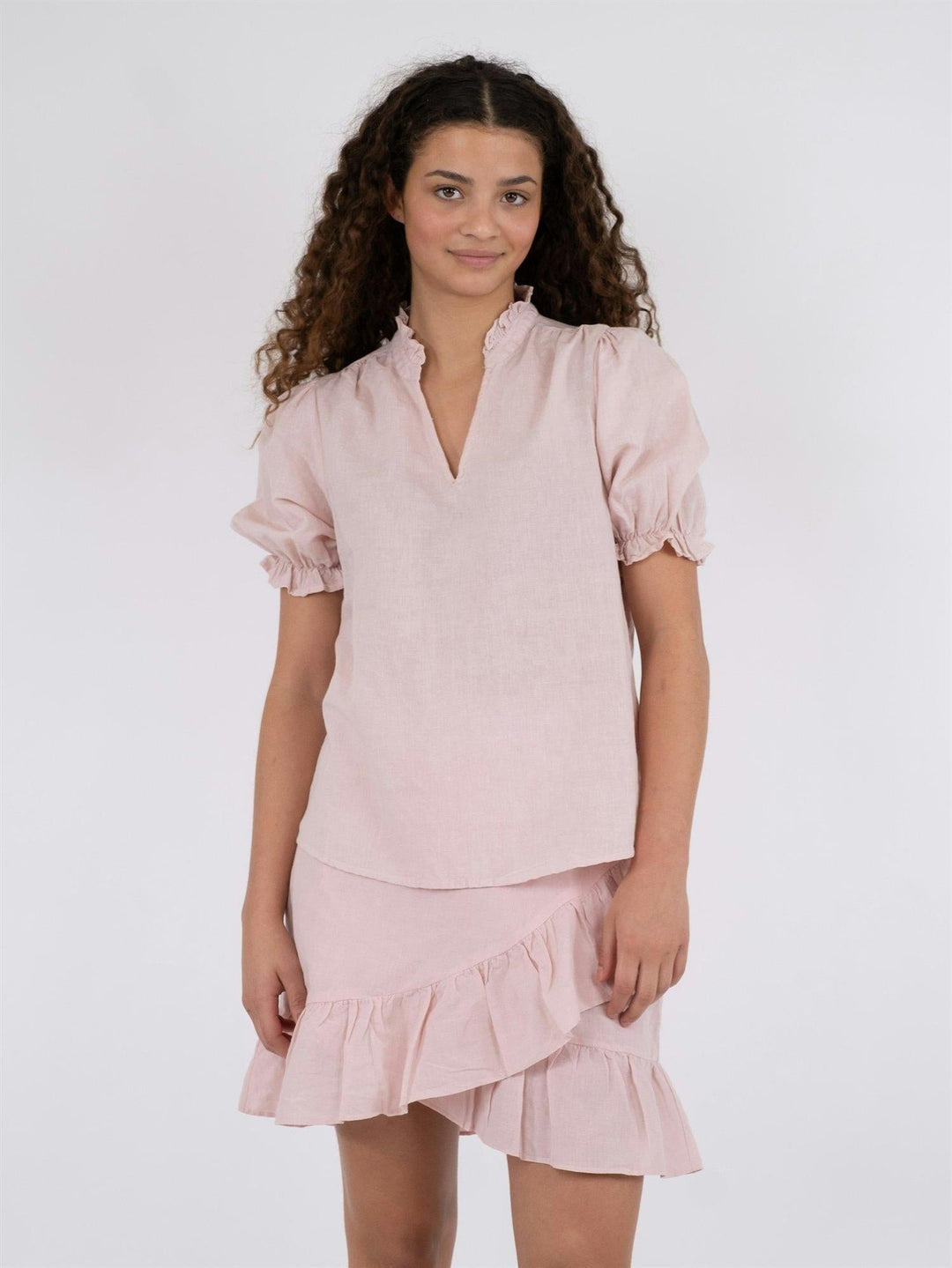 Odesa Linen Blouse Rose Smoke | Skjorter og bluser | Smuk - Dameklær på nett