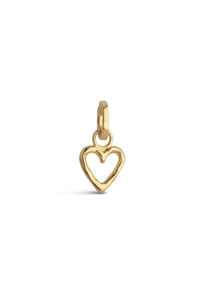 Organic Heart Charms Gold | Accessories | Smuk - Dameklær på nett