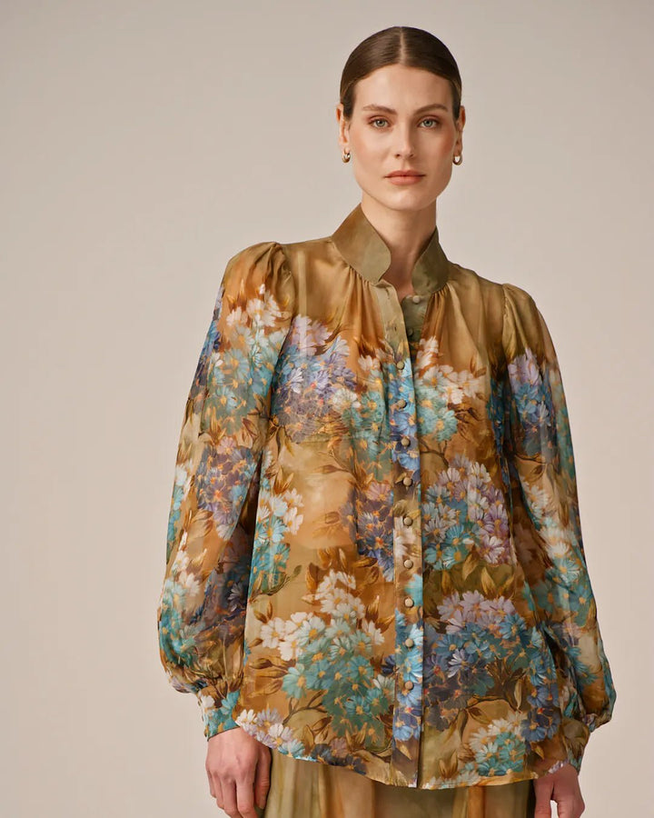 Organza Blouse Forest Flower | Skjorter og bluser | Smuk - Dameklær på nett