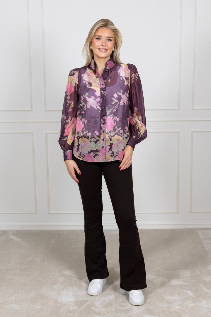 Organza Blouse Plum Field | Skjorter og bluser | Smuk - Dameklær på nett