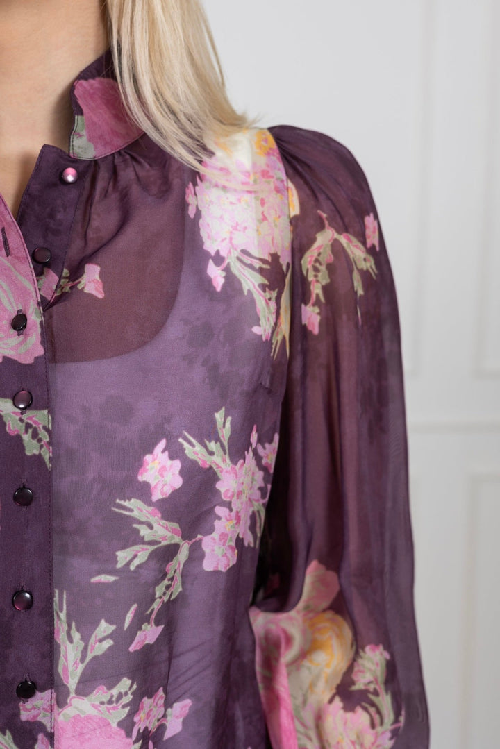 Organza Blouse Plum Field | Skjorter og bluser | Smuk - Dameklær på nett