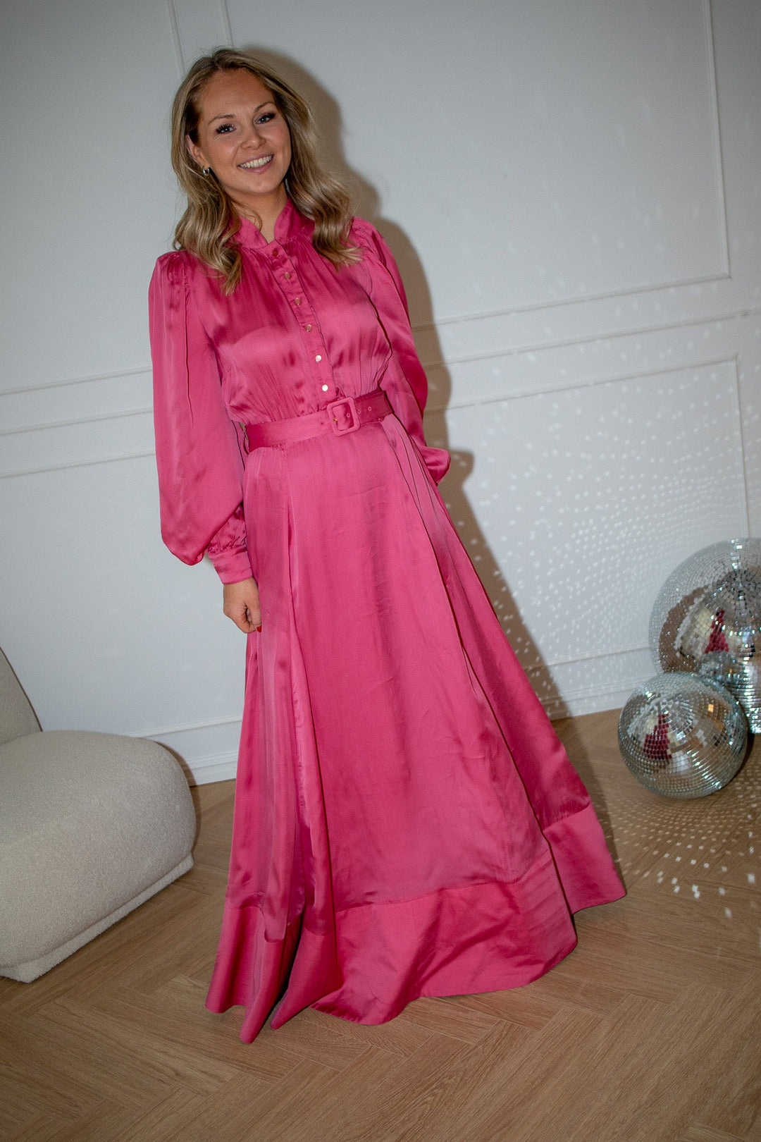 Organza Maxi Dress Raspberry | Kjoler | Smuk - Dameklær på nett