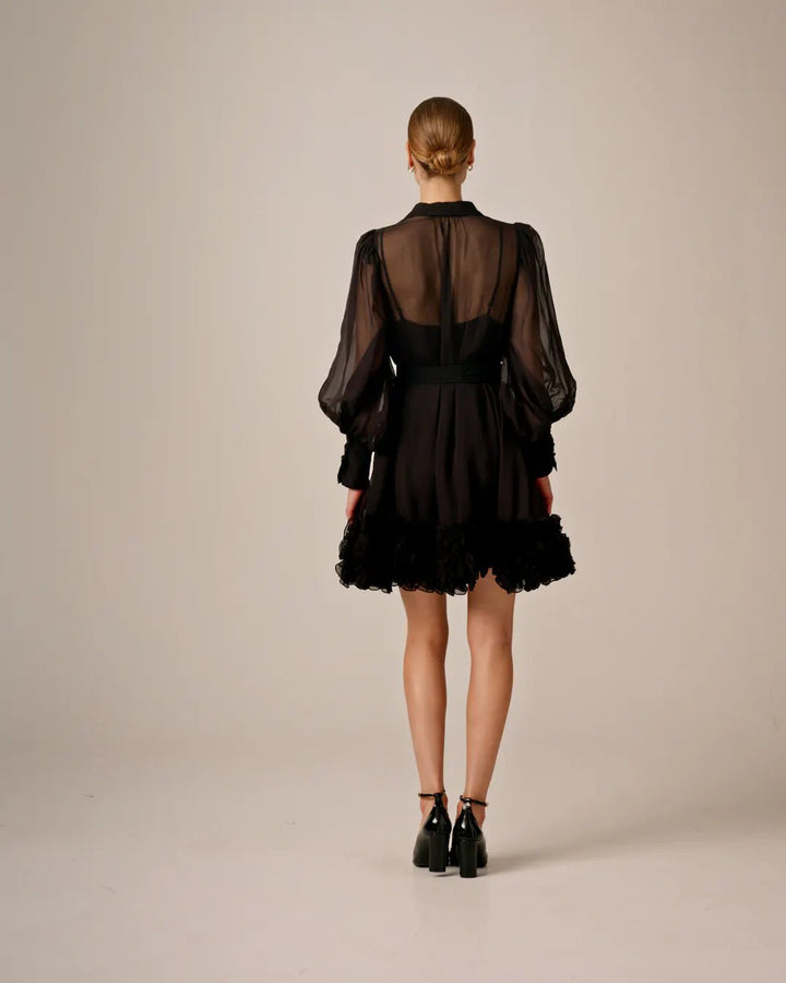 Organza Mini Dress Black | Kjoler | Smuk - Dameklær på nett