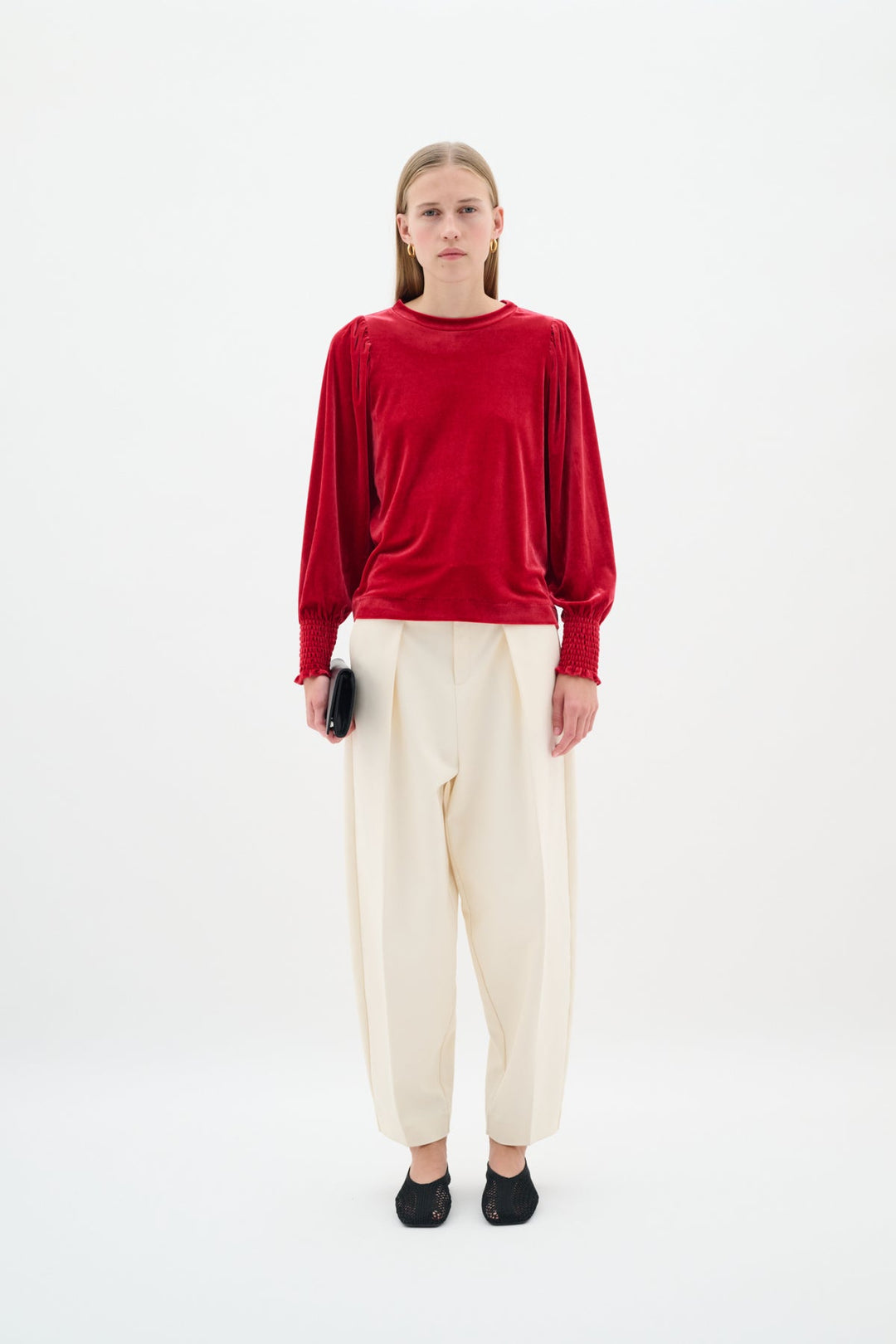 Oriellaiw Blouse True Red | Skjorter og bluser | Smuk - Dameklær på nett