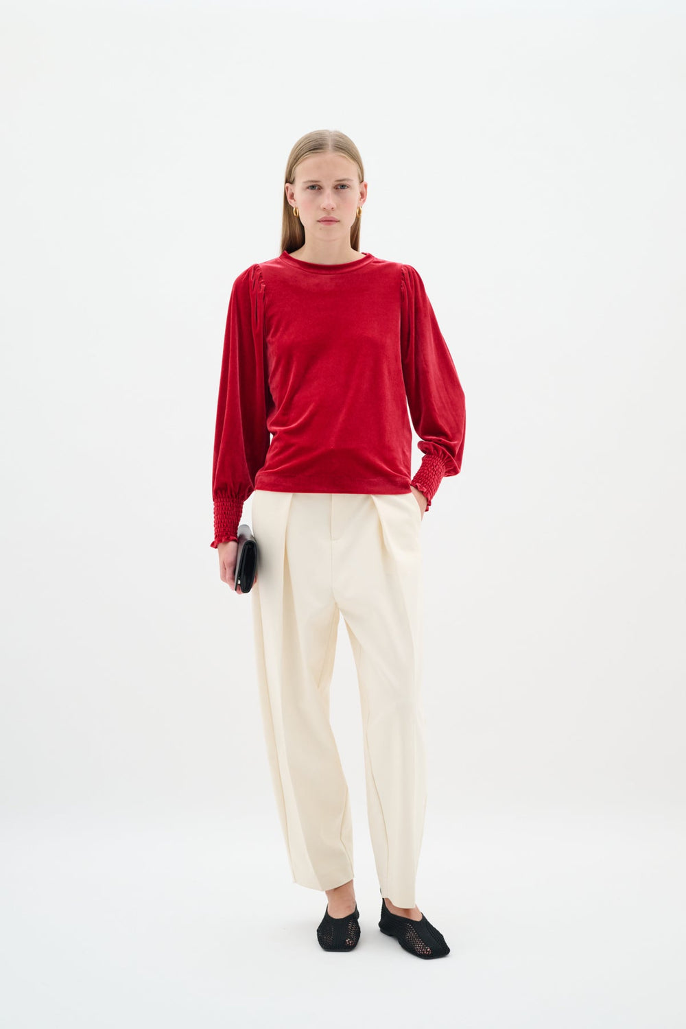 Oriellaiw Blouse True Red | Skjorter og bluser | Smuk - Dameklær på nett